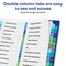 Avery Ready Index 32 Tab Double Column Binder Dividers, Customizable Table of Contents, Multicolor Tabs, 1 Set (11322)